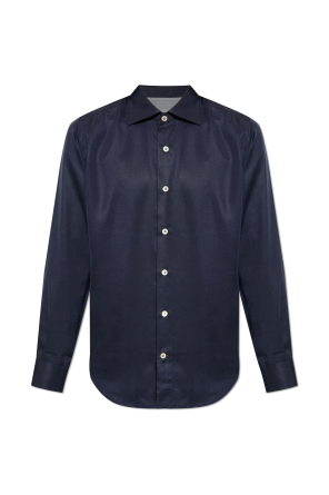 Navy blue Shirt with logo Burberry - Vitkac AS